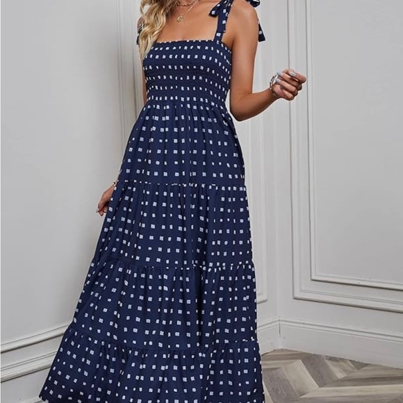 Women's Summer Casual Flowy Long Beach Dress - Picture 2 of 4